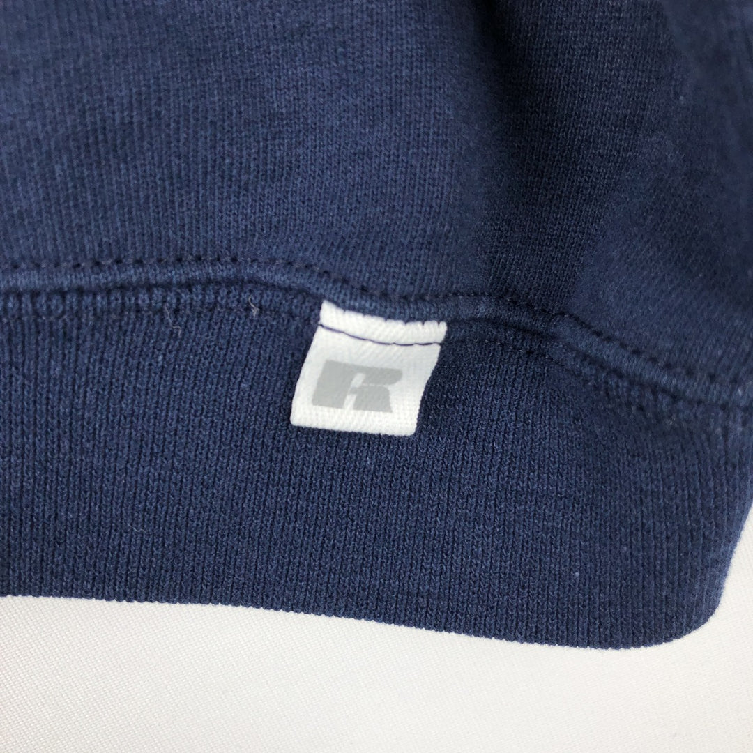 Vintage 90'S Russell ATHLETIC blank sweatshirt, made in the USA, size M, men's. cotton navy blue type Vintage Second Hand