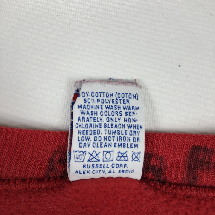 Vintage 90'S Russell ATHLETIC blank sweatshirt, made in the USA, men's size XL. cotton red type Vintage Second Hand