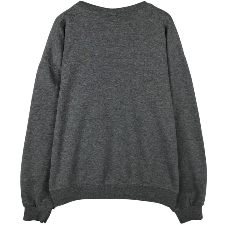 90'S Russell Athletic Plain Blank Sweatshirt, Men's Size XL (Equivalent), Vintage cotton gray type Vintage Second Hand