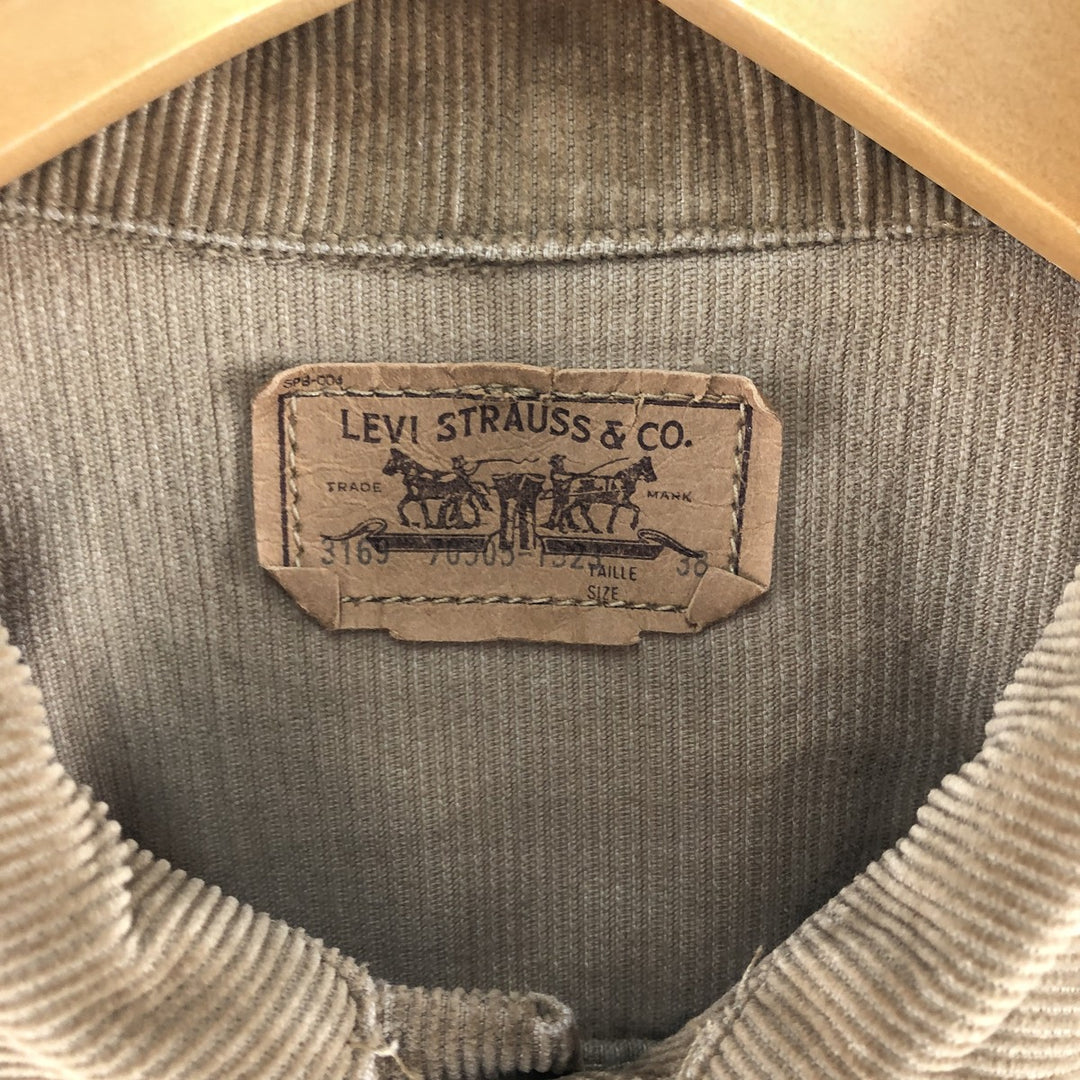 80s~ Levi's 70505-1523 Corduroy Jacket Made in Canada Men's M Size Vintage /eaa513504