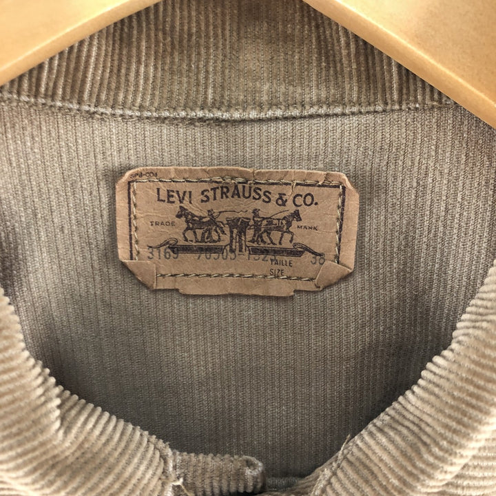 80s~ Levi's 70505-1523 Corduroy Jacket Made in Canada Men's M Size Vintage /eaa513504
