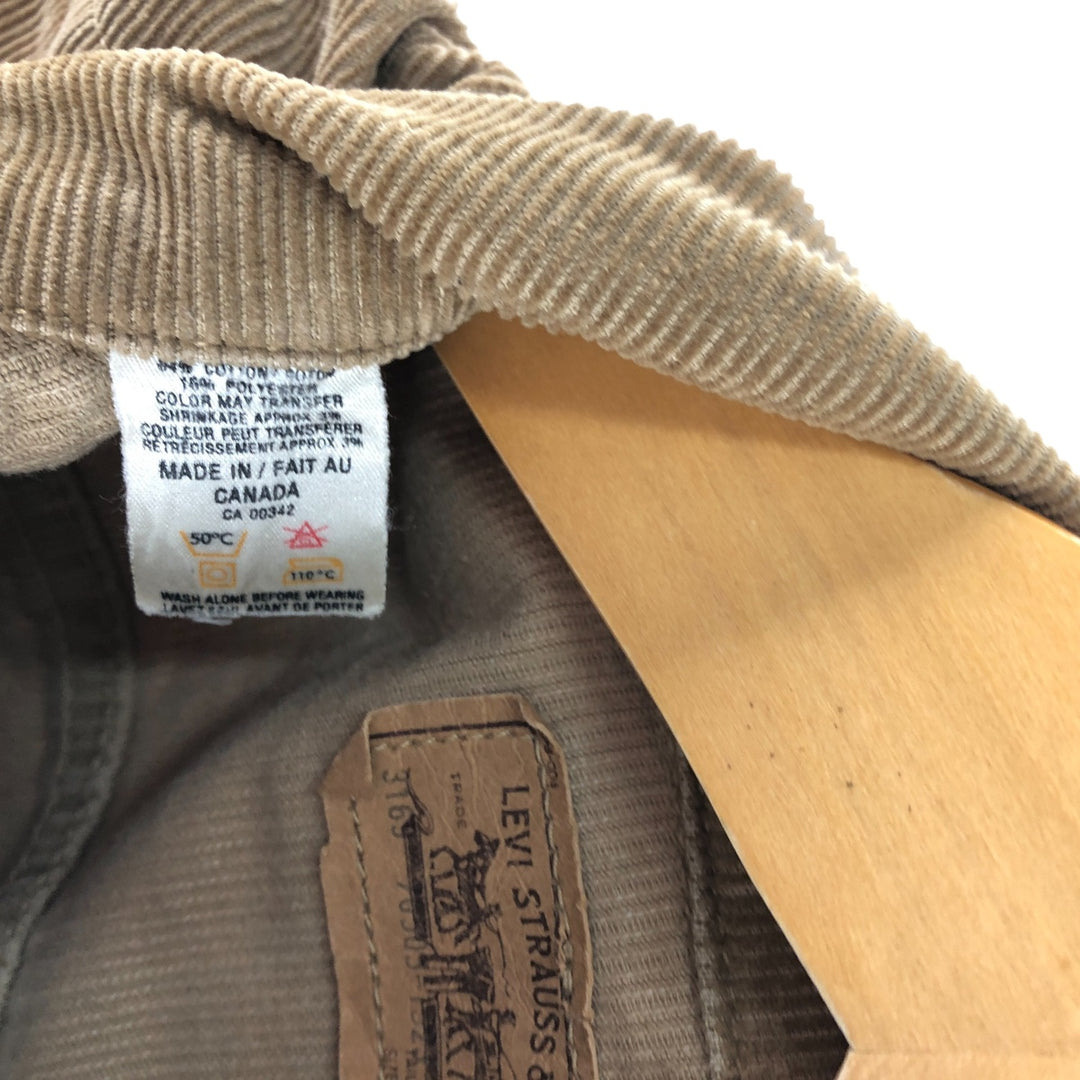 80s~ Levi's 70505-1523 Corduroy Jacket Made in Canada Men's M Size Vintage /eaa513504