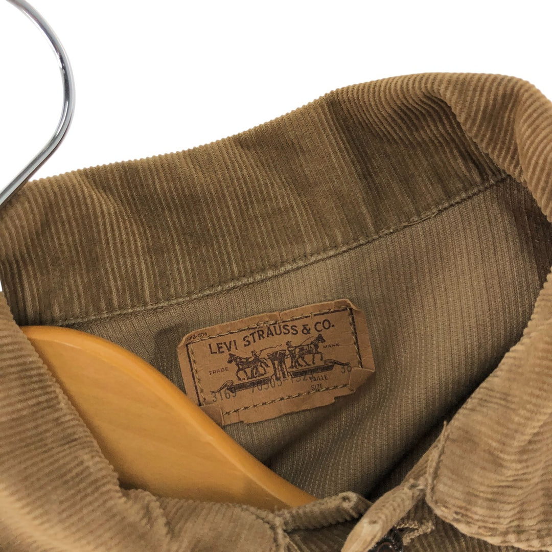 80s~ Levi's 70505-1523 Corduroy Jacket Made in Canada Men's M Size Vintage /eaa513504