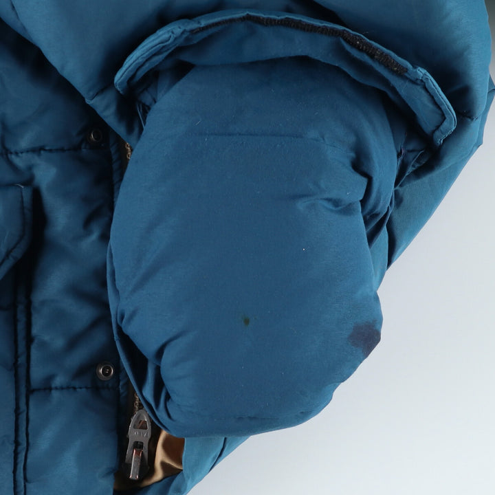 Vintage 1980'S The North Face puffer jacket with brown tag, made in the USA, men's size XL Polyester (insulation) blue type Vintage Second Hand