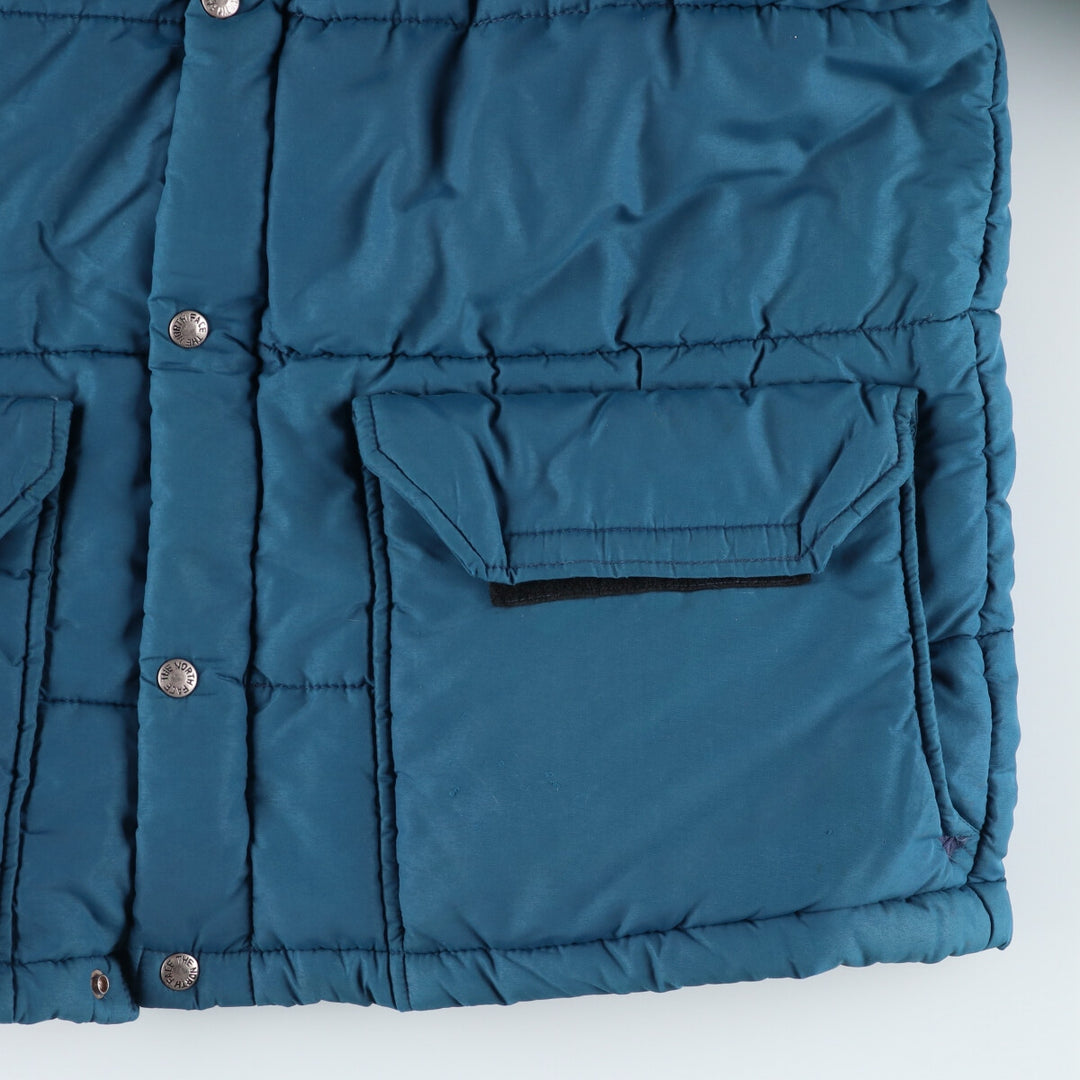 Vintage 1980'S The North Face puffer jacket with brown tag, made in the USA, men's size XL Polyester (insulation) blue type Vintage Second Hand