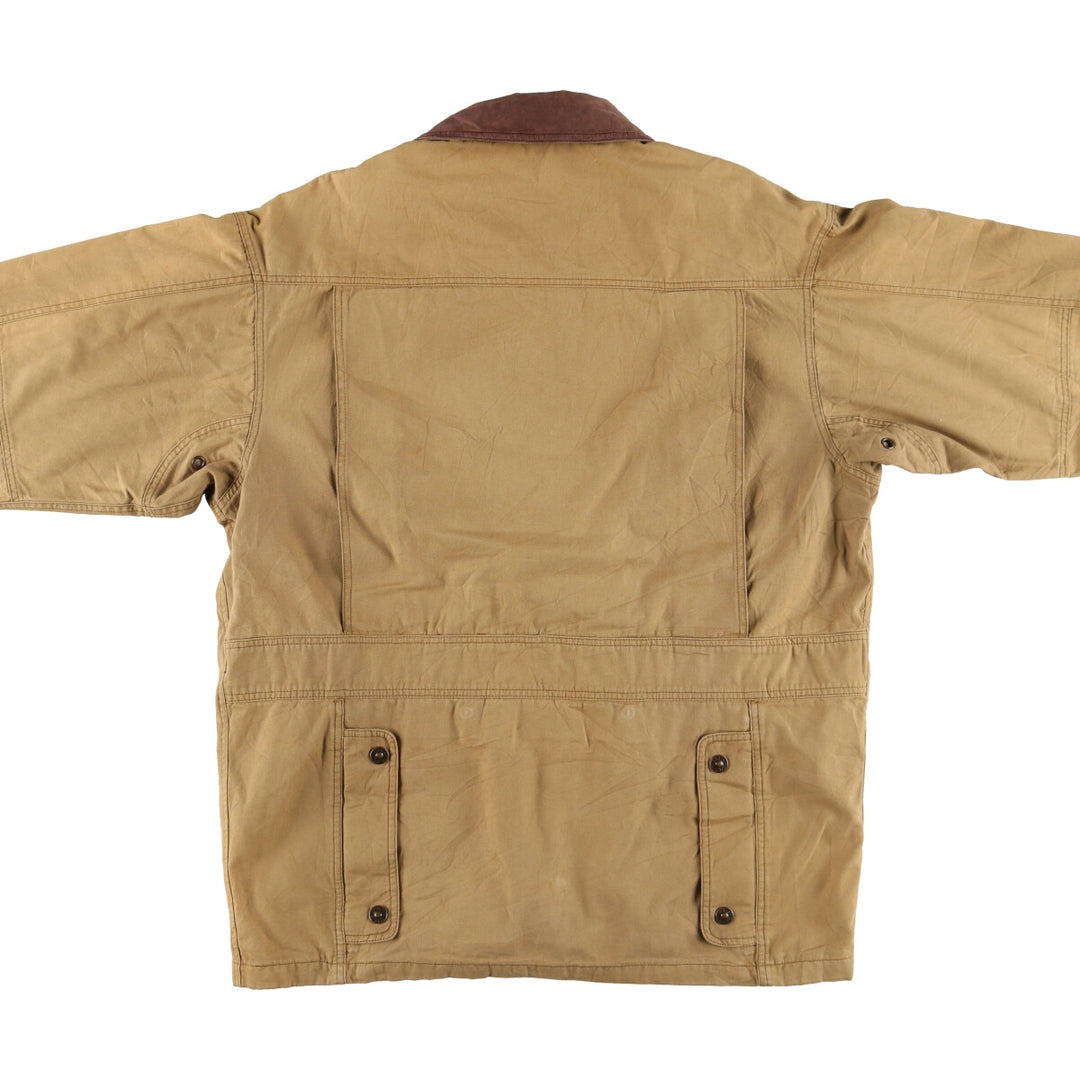 Vintage 90'S Timberland WEATHERGEAR hunting jacket, men's size M cotton Khaki type brown Vintage Second Hand