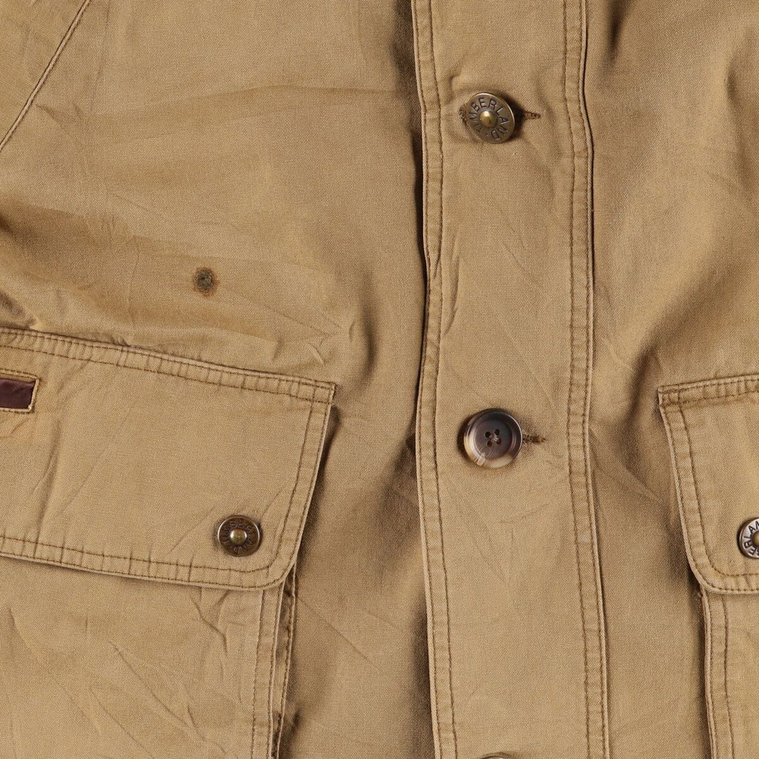 Vintage 90'S Timberland WEATHERGEAR hunting jacket, men's size M cotton Khaki type brown Vintage Second Hand