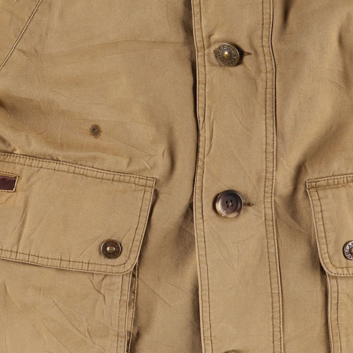 Vintage 90'S Timberland WEATHERGEAR hunting jacket, men's size M cotton Khaki type brown Vintage Second Hand