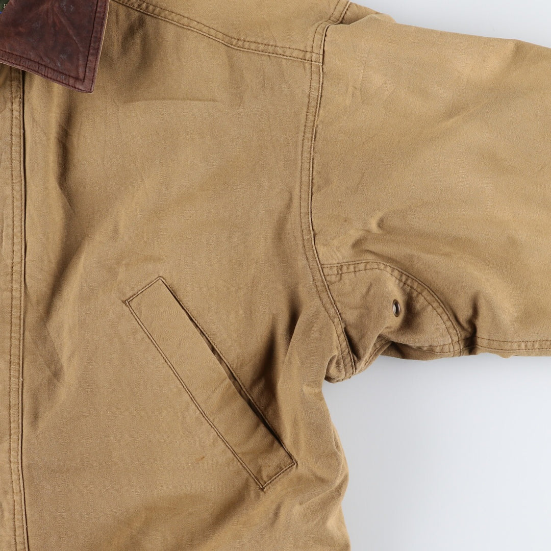 Vintage 90'S Timberland WEATHERGEAR hunting jacket, men's size M cotton Khaki type brown Vintage Second Hand