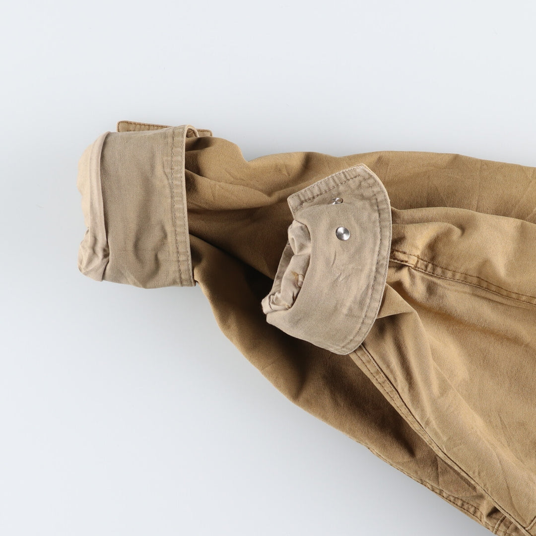 Vintage 90'S Timberland WEATHERGEAR hunting jacket, men's size M cotton Khaki type brown Vintage Second Hand