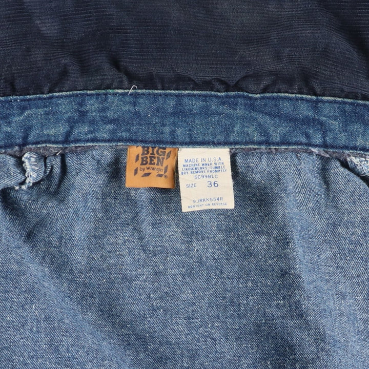 70s~80'S Wrangler BIG BEN denim coverall made in USA, men's size M, vintage / eaa513577