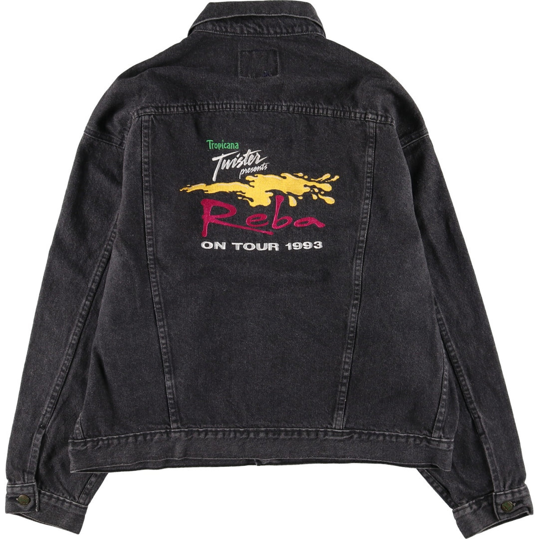 Big Smith Black Denim Jacket, G-Jean, Made in USA, Men's XL Size /eaa513581