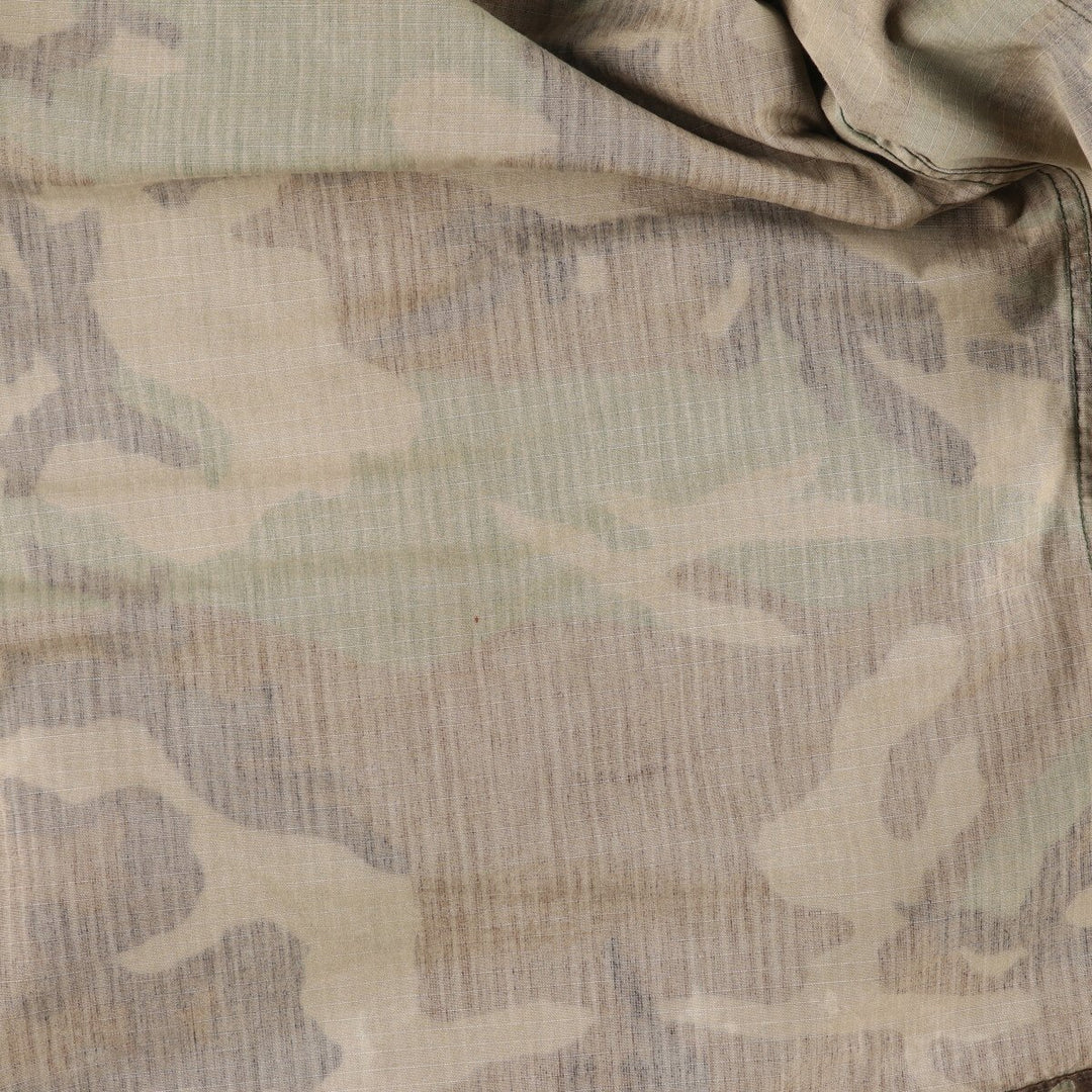 90'S US Military Genuine Camouflage Pattern Woodland Camo BDU Military Jacket Made in USA MEDIUM-LONG Men's M equivalent Vintage /eaa513602