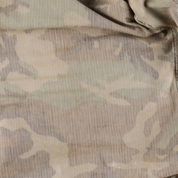 90'S US Military Genuine Camouflage Pattern Woodland Camo BDU Military Jacket Made in USA MEDIUM-LONG Men's M equivalent Vintage /eaa513602