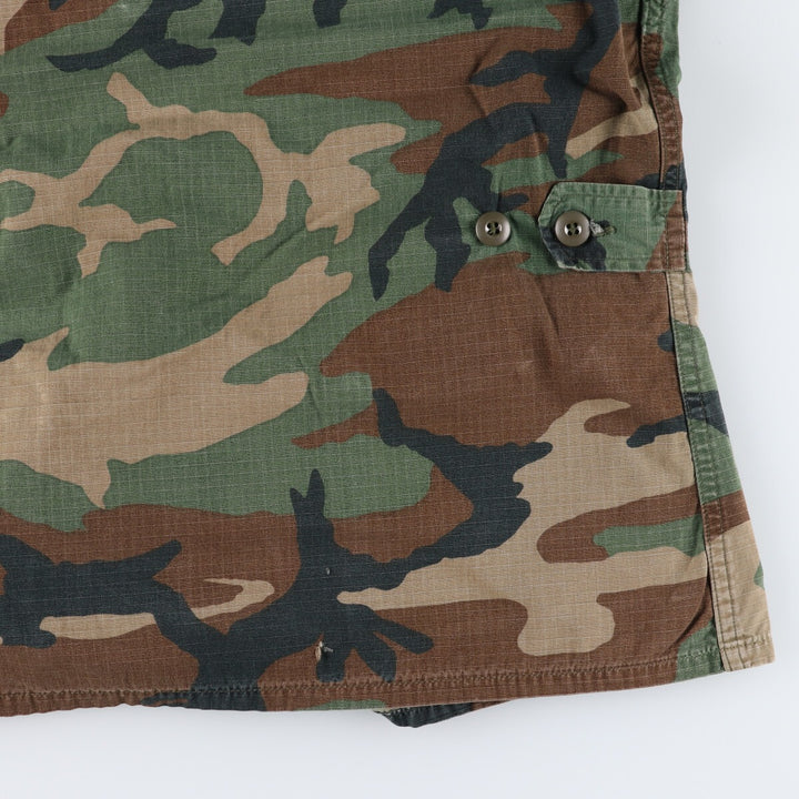 80'S US Military Genuine Camouflage Pattern Woodland Camo BDU Military Jacket Made in USA MEDIUM-REGULAR Men's M equivalent Vintage /eaa513604