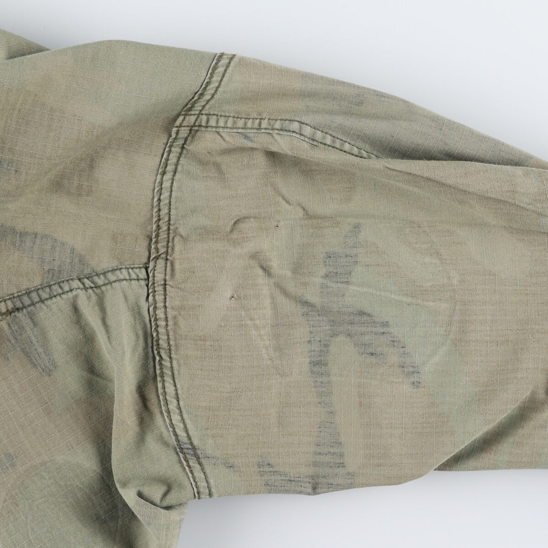 80'S US Military Genuine Camouflage Pattern Woodland Camo BDU Military Jacket Made in USA MEDIUM-REGULAR Men's M equivalent Vintage /eaa513604