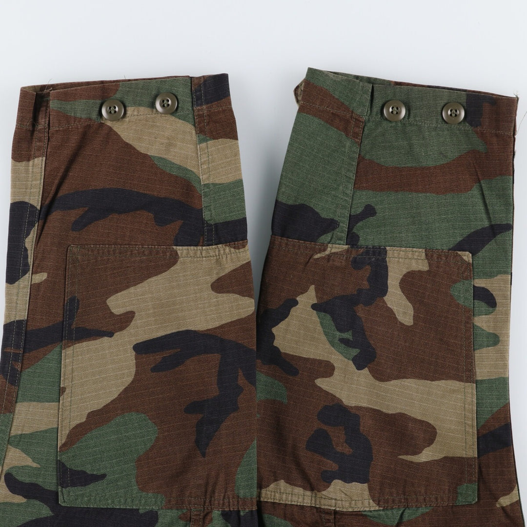 90'S US Military Genuine Camouflage Pattern Woodland Camo BDU Military Jacket Made in USA LARGE-REGULAR Men's L equivalent Vintage /eaa513605