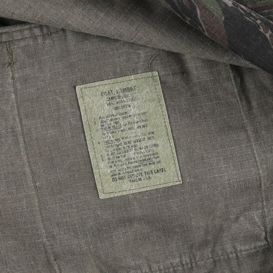 Civilian Camouflage Pattern Tiger Stripe Camo BDU Military Jacket Made in USA X-LARGE-REGULAR Men's XL equivalent /eaa513606