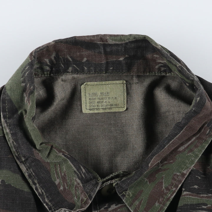 Civilian Camouflage Pattern Tiger Stripe Camo BDU Military Jacket Made in USA X-LARGE-REGULAR Men's XL equivalent /eaa513606