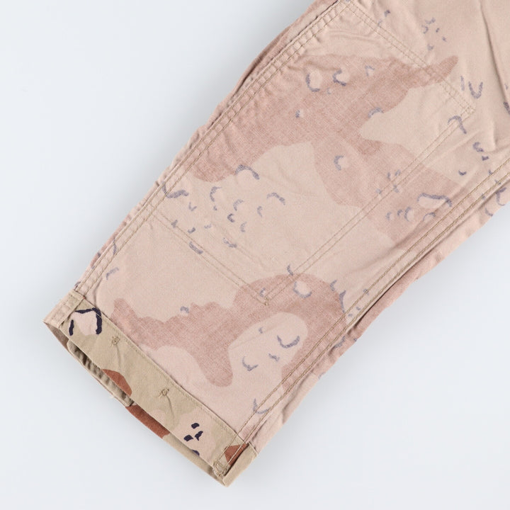 80'S US Military Camouflage Pattern 6C Desert Chocolate Chip Camo BDU Military Jacket Made in USA MEDIUM-LONG Men's M equivalent /eaa513608