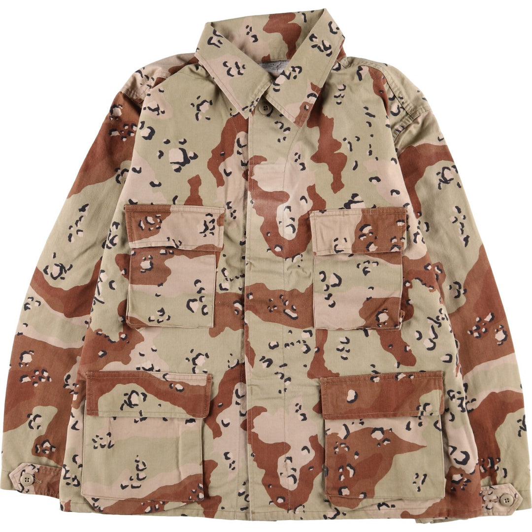 Genuine US military camouflage Pattern 6C Desert Chocolate Chip Camo BDU Military Jacket Made in USA LARGE-XSHORT Men's L equivalent /eaa513611