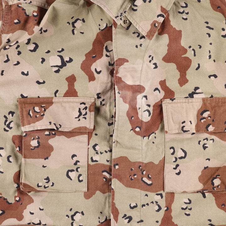 Genuine US military camouflage Pattern 6C Desert Chocolate Chip Camo BDU Military Jacket Made in USA LARGE-XSHORT Men's L equivalent /eaa513611
