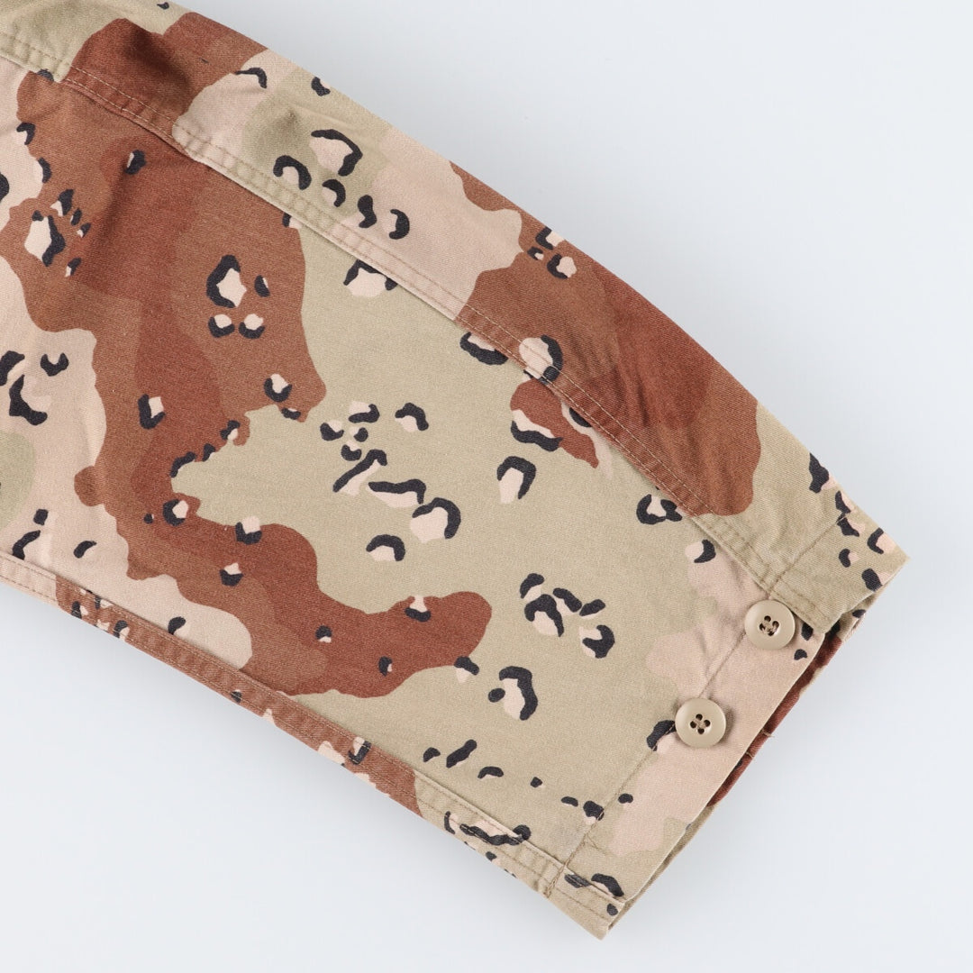 Genuine US military camouflage Pattern 6C Desert Chocolate Chip Camo BDU Military Jacket Made in USA LARGE-XSHORT Men's L equivalent /eaa513611