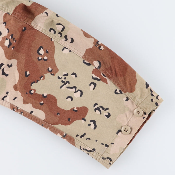Genuine US military camouflage Pattern 6C Desert Chocolate Chip Camo BDU Military Jacket Made in USA LARGE-XSHORT Men's L equivalent /eaa513611