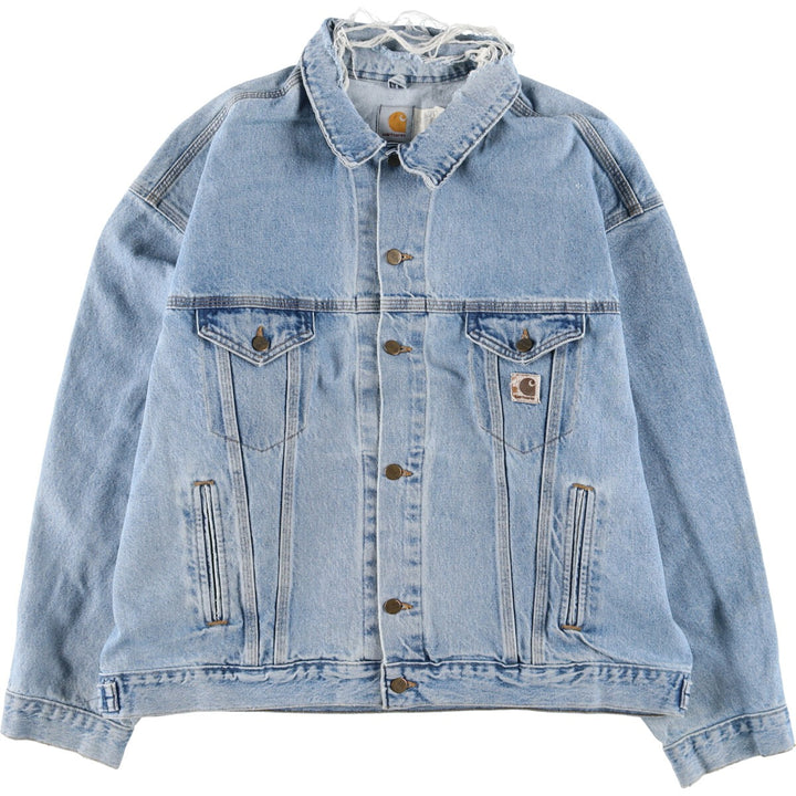 90'S Carhartt denim jacket, G-jacket, made in USA, men's XXL size, vintage /eaa513625