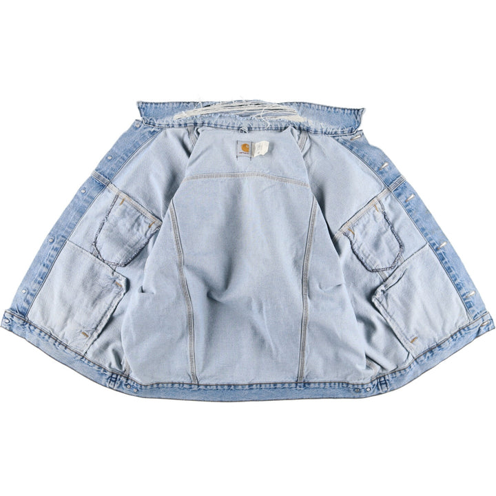 90'S Carhartt denim jacket, G-jacket, made in USA, men's XXL size, vintage /eaa513625