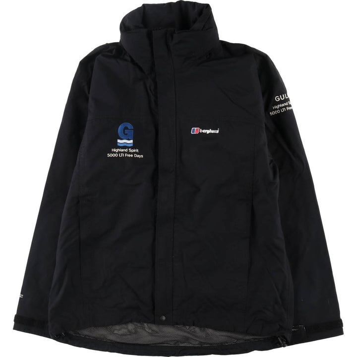 Berghaus AQ2 Retractable Hood Windbreaker, Men's Size L polyester black type Vintage Second Hand