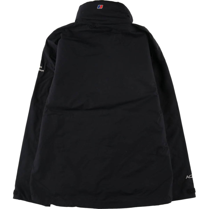 Berghaus AQ2 Retractable Hood Windbreaker, Men's Size L polyester black type Vintage Second Hand