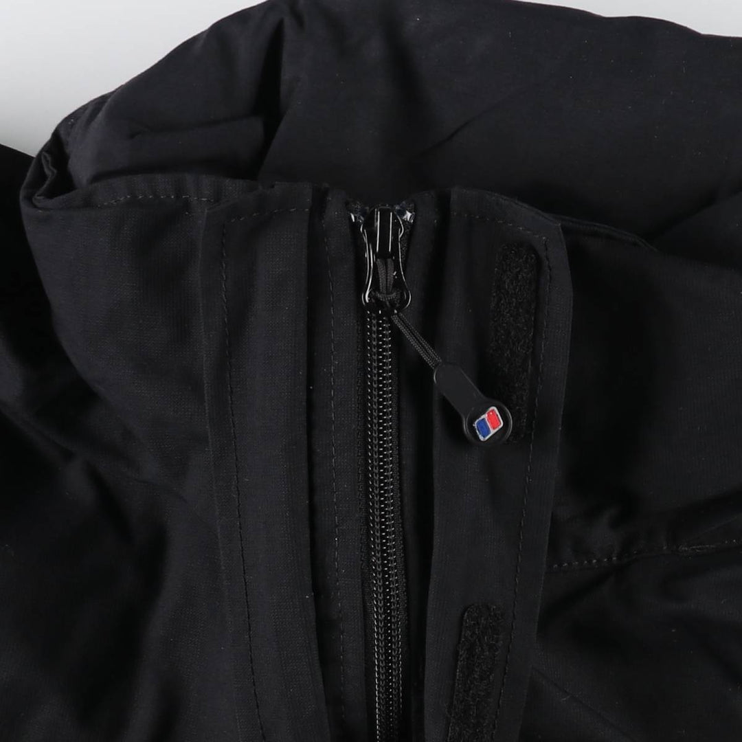 Berghaus AQ2 Retractable Hood Windbreaker, Men's Size L polyester black type Vintage Second Hand