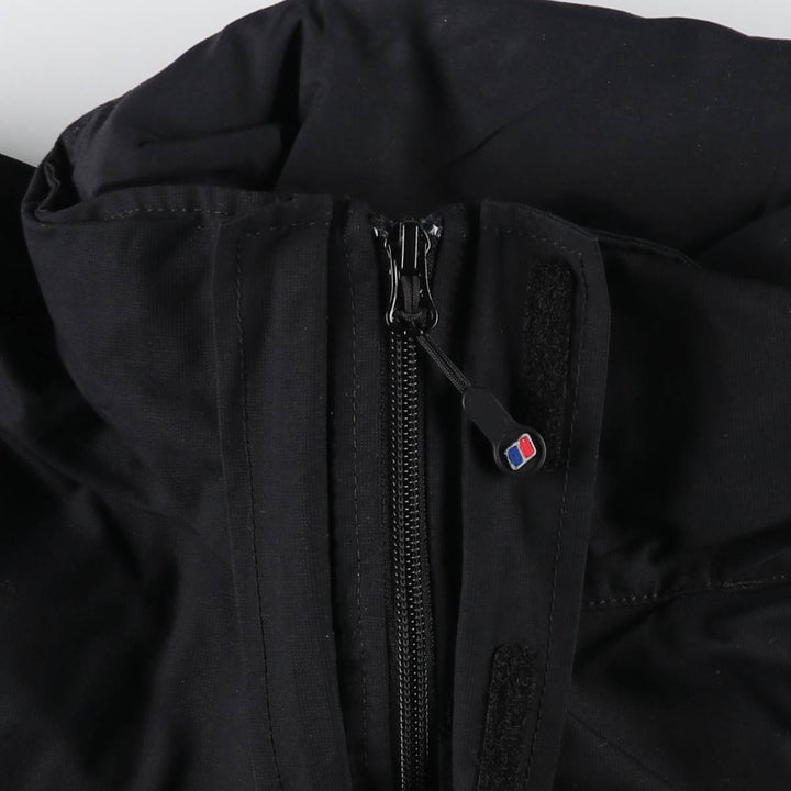 Berghaus AQ2 Retractable Hood Windbreaker, Men's Size L polyester black type Vintage Second Hand