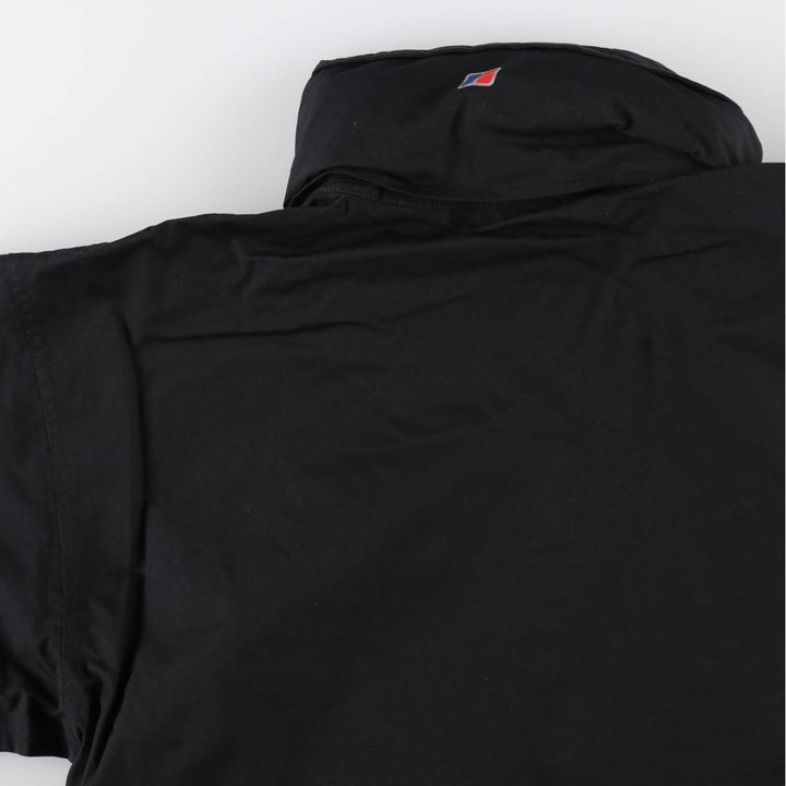 Berghaus AQ2 Retractable Hood Windbreaker, Men's Size L polyester black type Vintage Second Hand