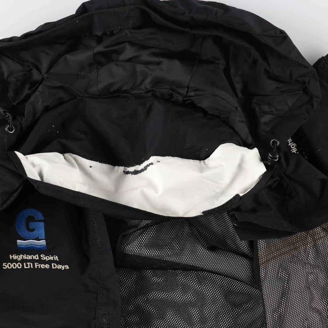 Berghaus AQ2 Retractable Hood Windbreaker, Men's Size L polyester black type Vintage Second Hand