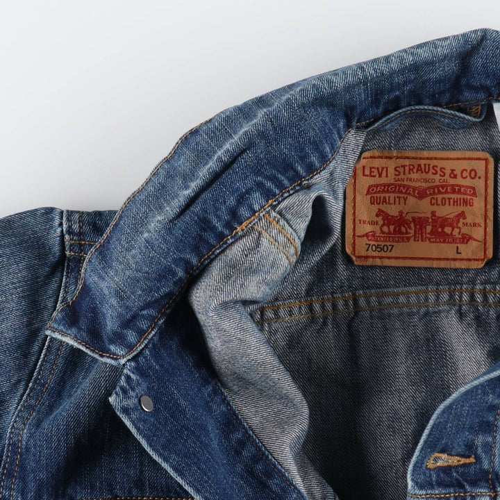 00'S Levi's 70507 denim jacket, denim jacket, men's size L / eaa513728