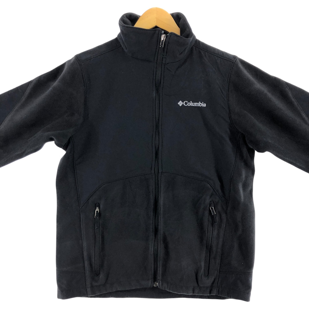 Columbia fleece jacket, men's size M polyester black type Vintage Second Hand