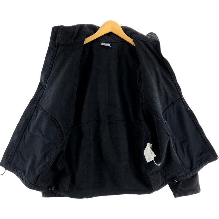Columbia fleece jacket, men's size M polyester black type Vintage Second Hand