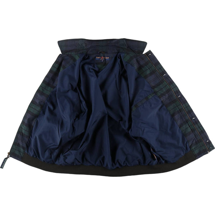 00'S Tommy Hilfiger GOLF Check Pattern Collared Cotton x Nylon Blouson Men's Size L / eaa513859