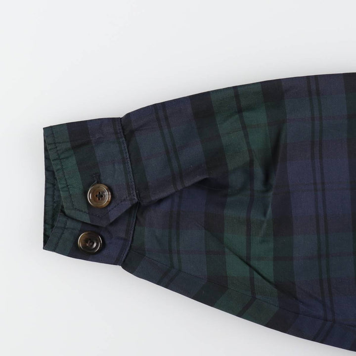 00'S Tommy Hilfiger GOLF Check Pattern Collared Cotton x Nylon Blouson Men's Size L / eaa513859