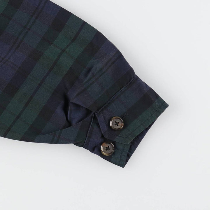 00'S Tommy Hilfiger GOLF Check Pattern Collared Cotton x Nylon Blouson Men's Size L / eaa513859