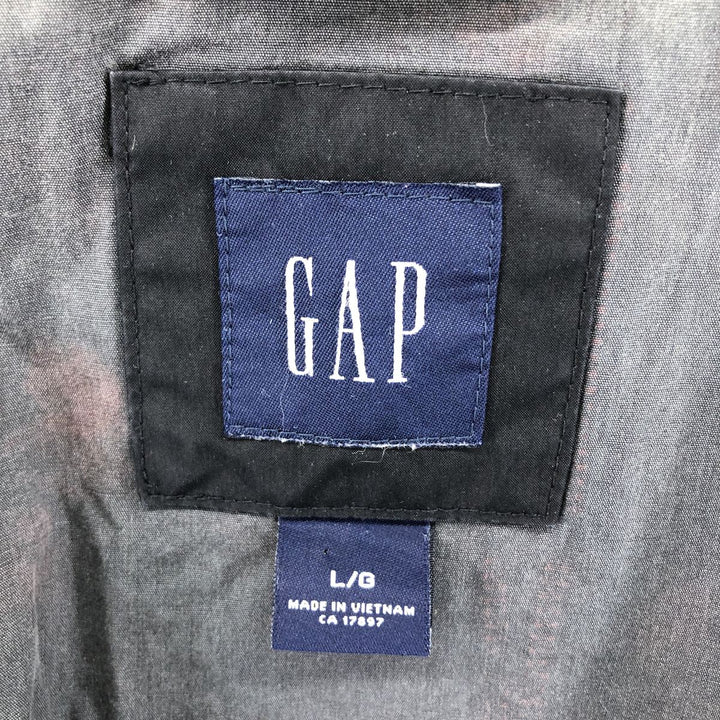 2000'S GAP windbreaker, men's size L unclear black type Vintage Second Hand