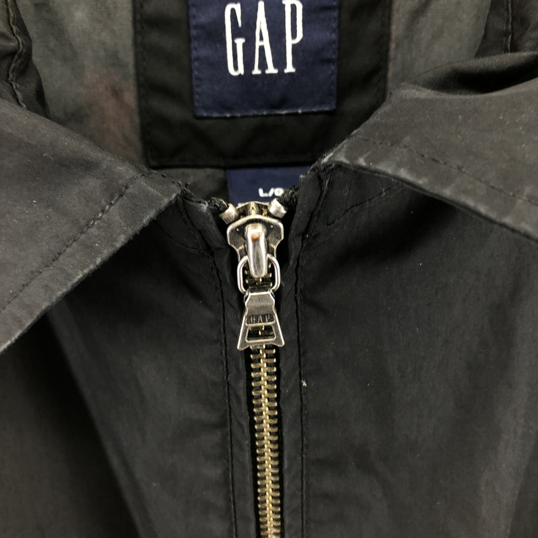 2000'S GAP windbreaker, men's size L unclear black type Vintage Second Hand