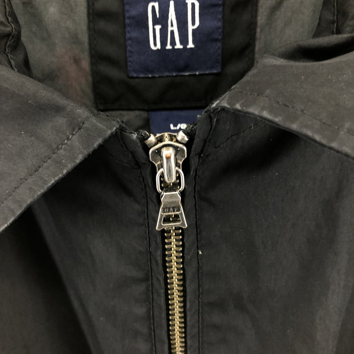 2000'S GAP windbreaker, men's size L unclear black type Vintage Second Hand
