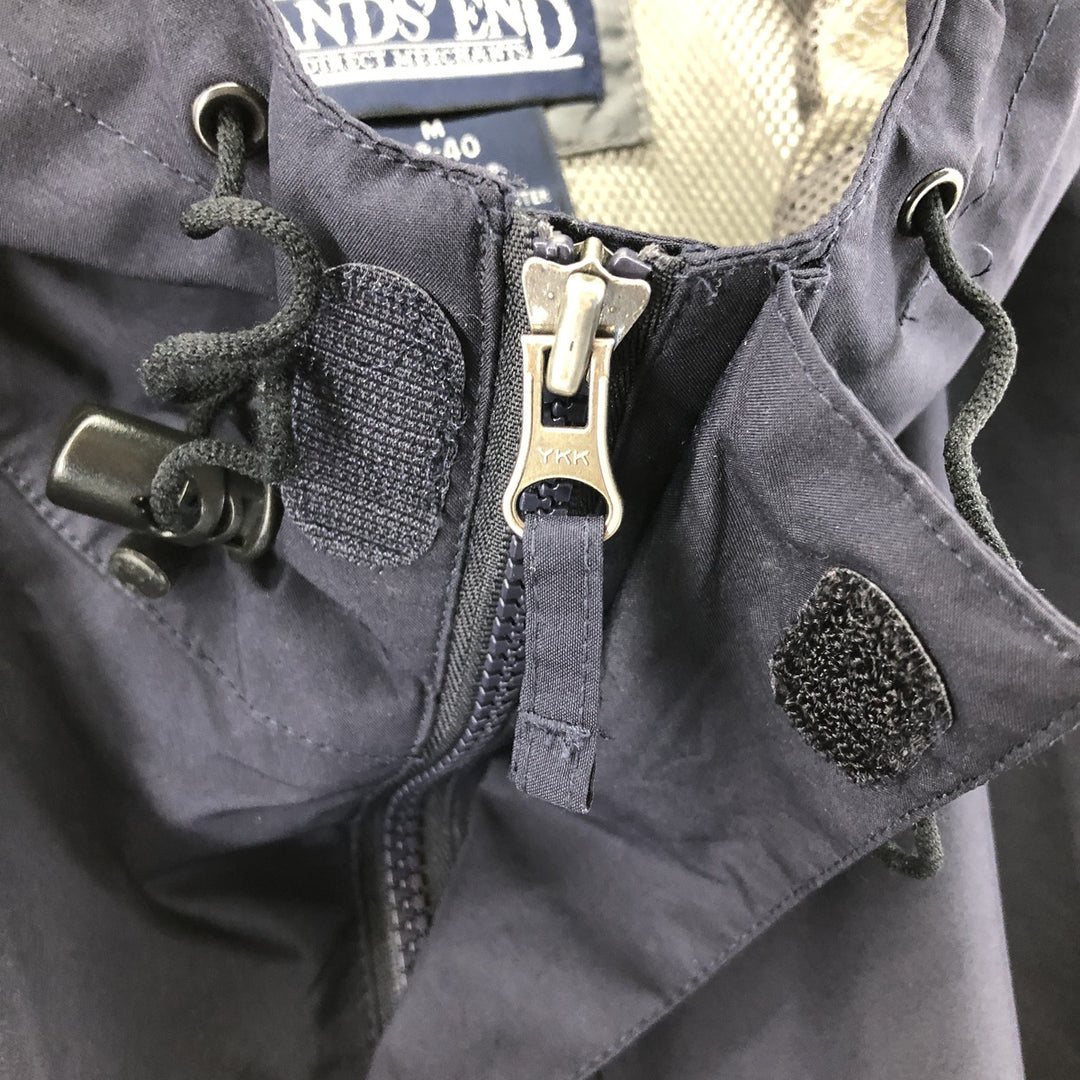 Vintage 80s-90'S Lands' End Gore-Tex Mountain Parka Shell Jacket, Men's Size Medium polyester navy blue type Vintage Second Hand