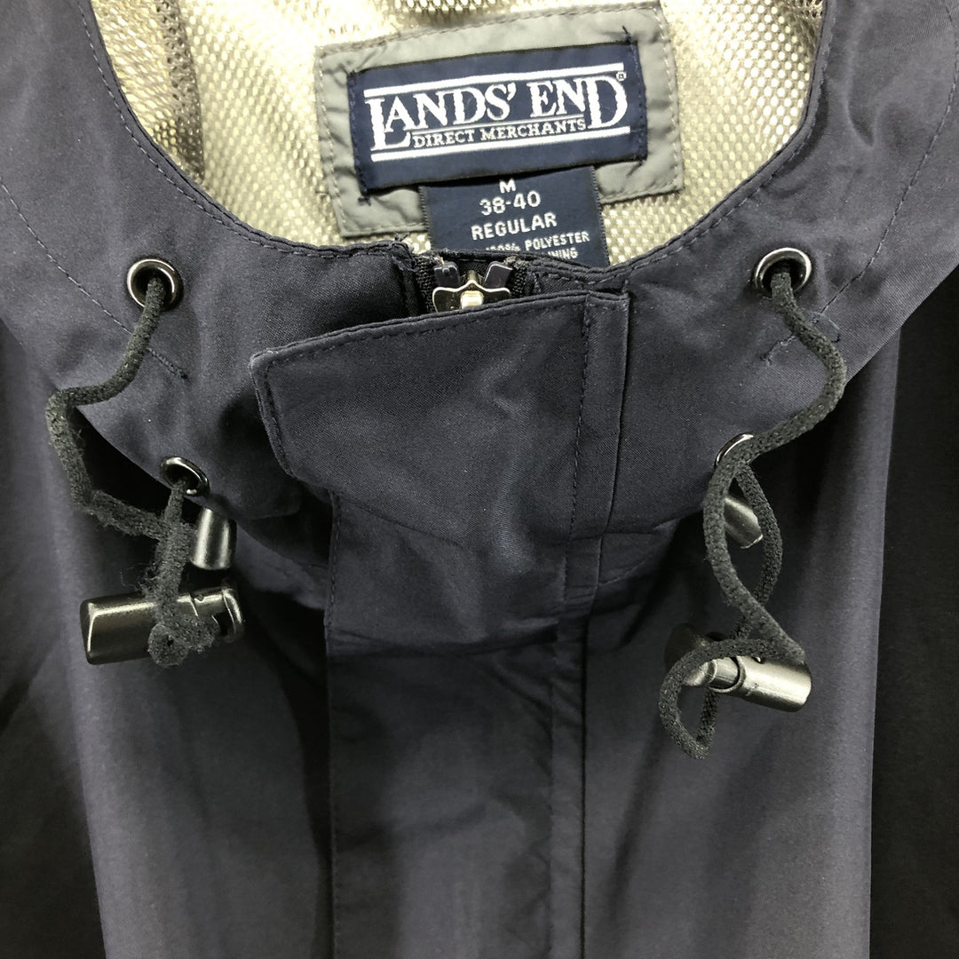 Vintage 80s-90'S Lands' End Gore-Tex Mountain Parka Shell Jacket, Men's Size Medium polyester navy blue type Vintage Second Hand