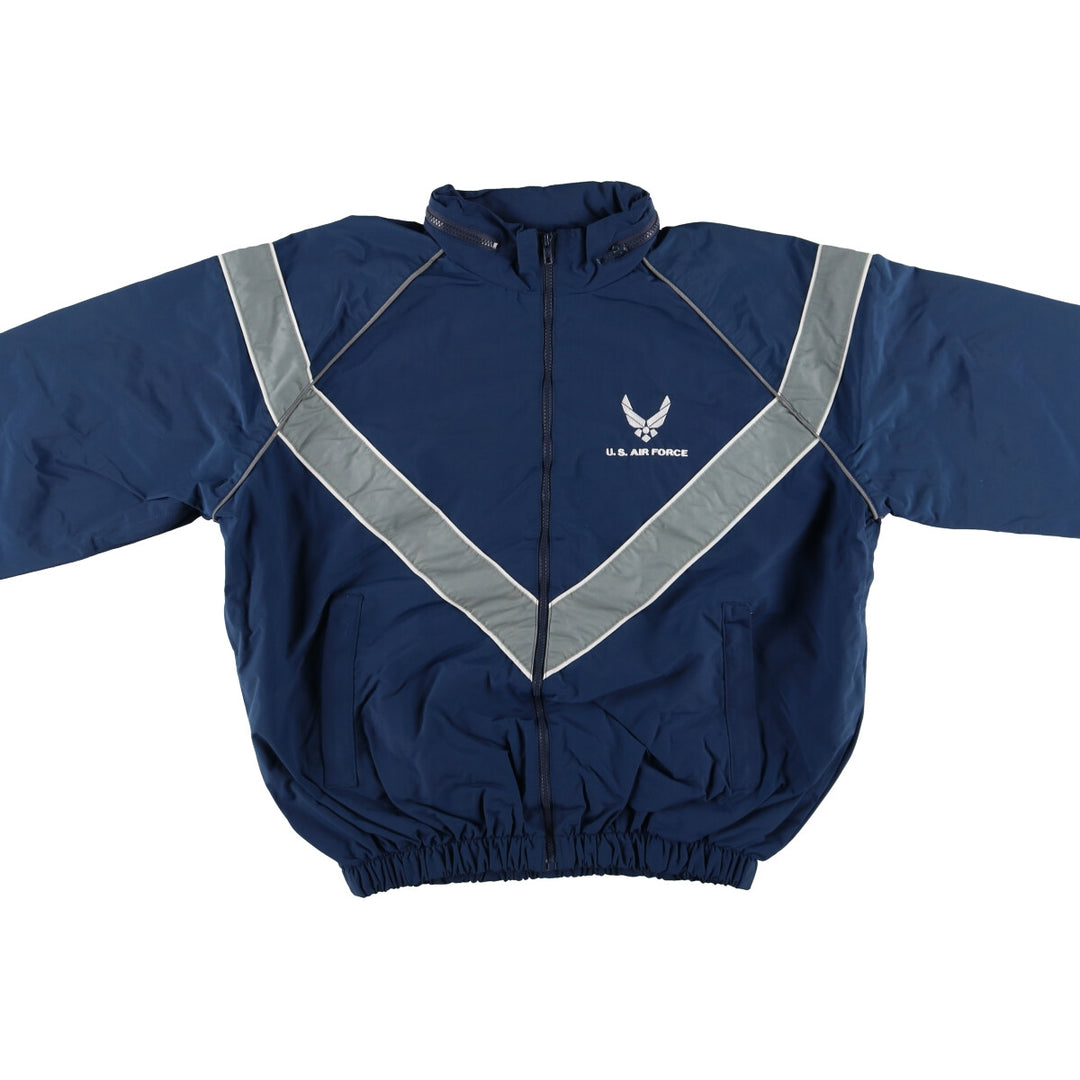 Genuine US military USAIR FORCE 00'S PTU training jacket nylon jacket made in USA LARGE REGULAR equivalent to men's L /eaa513883