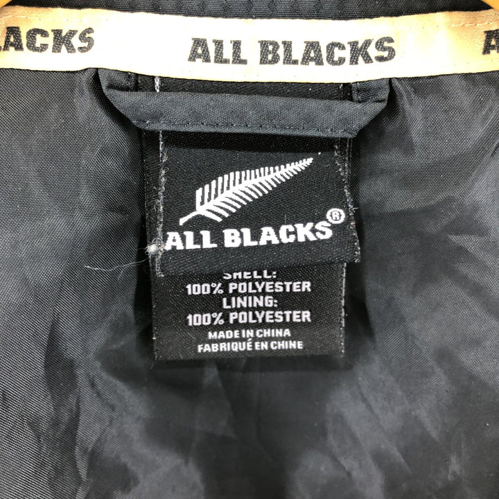 Adidas All Blacks windbreaker, men's size M polyester black type Vintage Second Hand