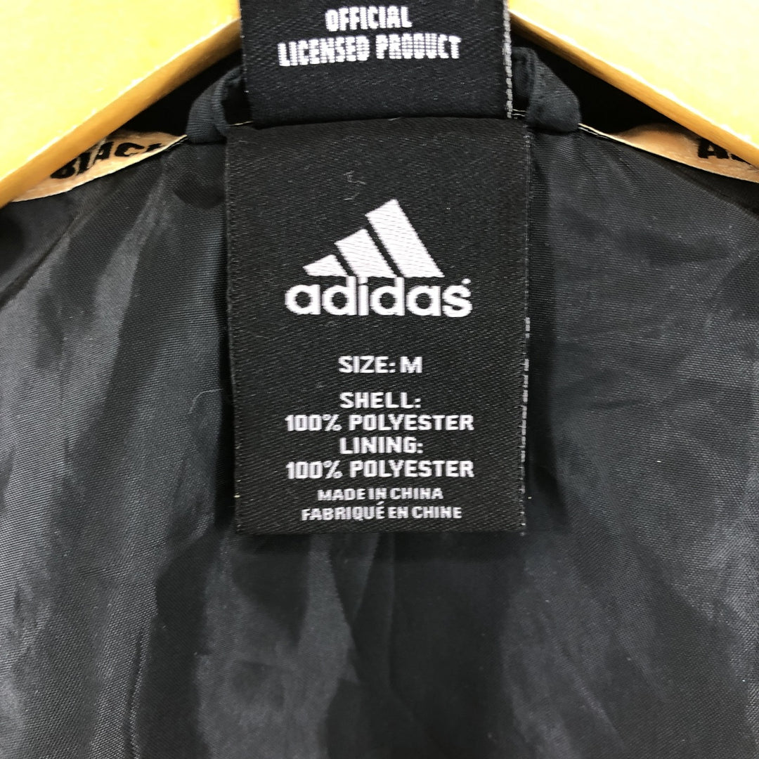 Adidas All Blacks windbreaker, men's size M polyester black type Vintage Second Hand